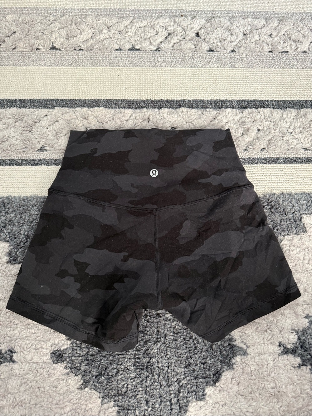 lululemon athletica Black Camo High-Rise Bike Shorts - Picture 2 of 3